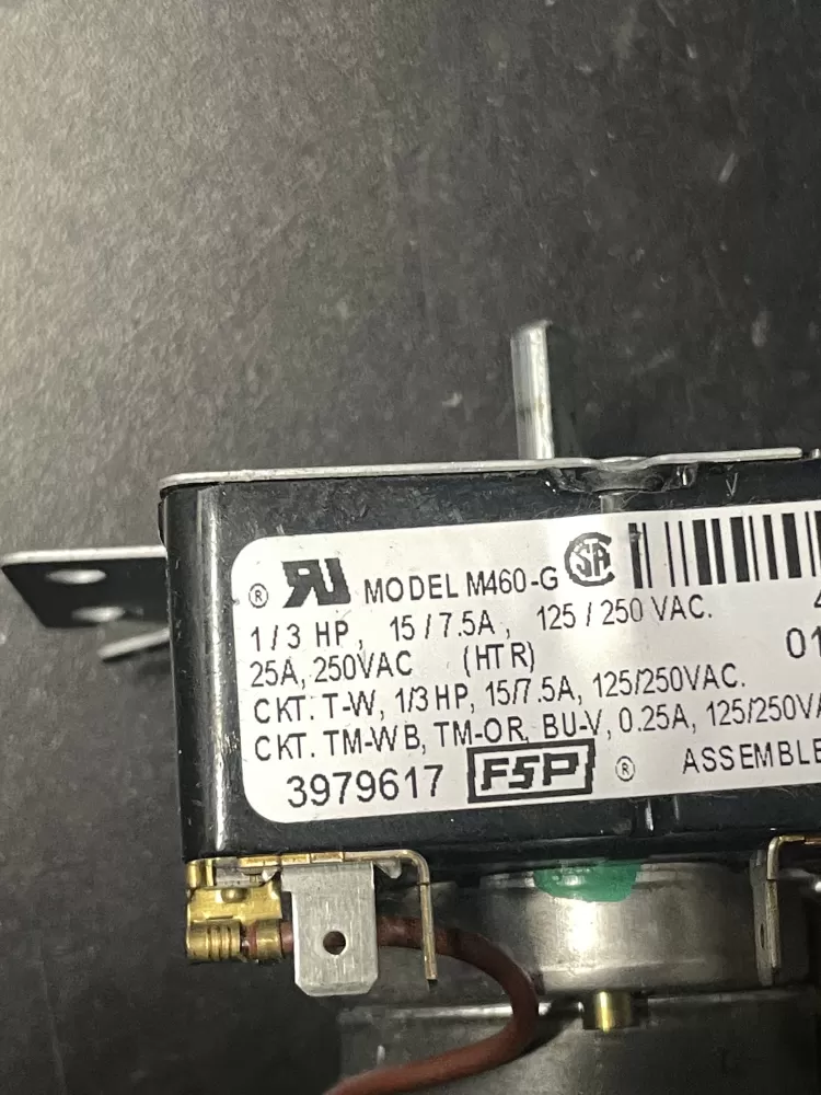 Whirlpool  Maytag  Amana  Roper AP6009055 3979617 8299782 WP3979617 PS11742197 Dryer Timer