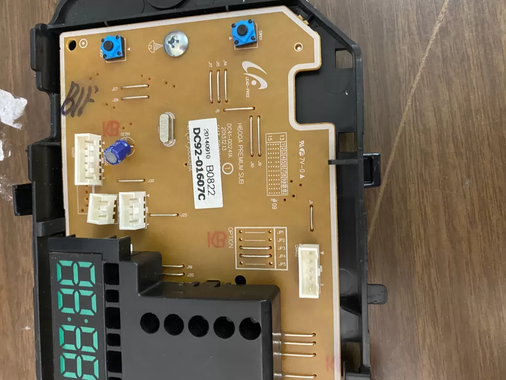 Samsung DC92 01607C Dryer Control Board User Interface AZ30685 | BK251