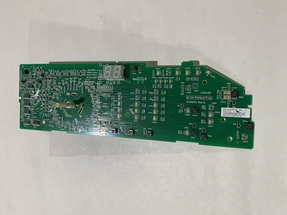 Whirlpool W10399099 Washer Control Board