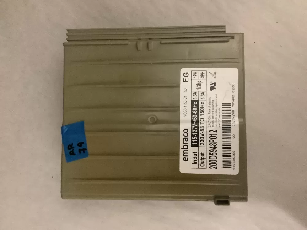 GE 200D5948P012 Refrigerator Control Board Inverter AZ197410 | AR79