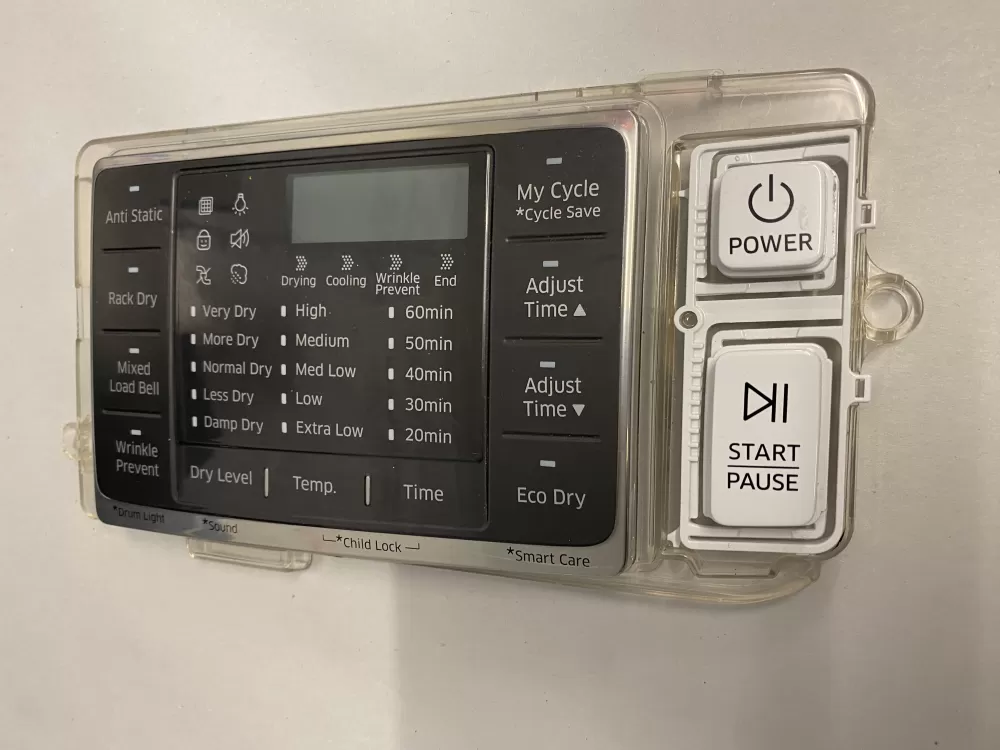 Samsung DC92-01607J  AP6243588  DC94-06643A  DC93-00376D  PS12084833 Dryer UI Control Board