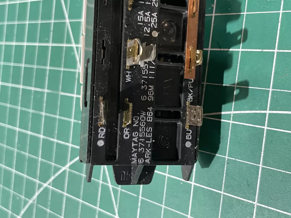 Maytag 3715560w Dryer 371550W Push Button Switch 371550w AZ188337 | Wm2343