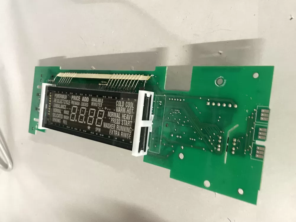 Maytag W11323695 AP6887094 W11229666 W10781747 W10821580 W10821595 W10849076 W10849081 W10866347 W10866387 W10866388 W10873788 W10873812 W10873825 W10881723 W10881724 W10881725 W10895092 W10899812 W10899813 W10903929 W10903932 W10903934 W10909058 W10909059 W10917839 W11033881 W11033882 W11033883 W11051561 W11051562 W11051563 W11085746 W11085747 W11100599 W11105542 W11226801 W11302601 Washer Control Board UI Display