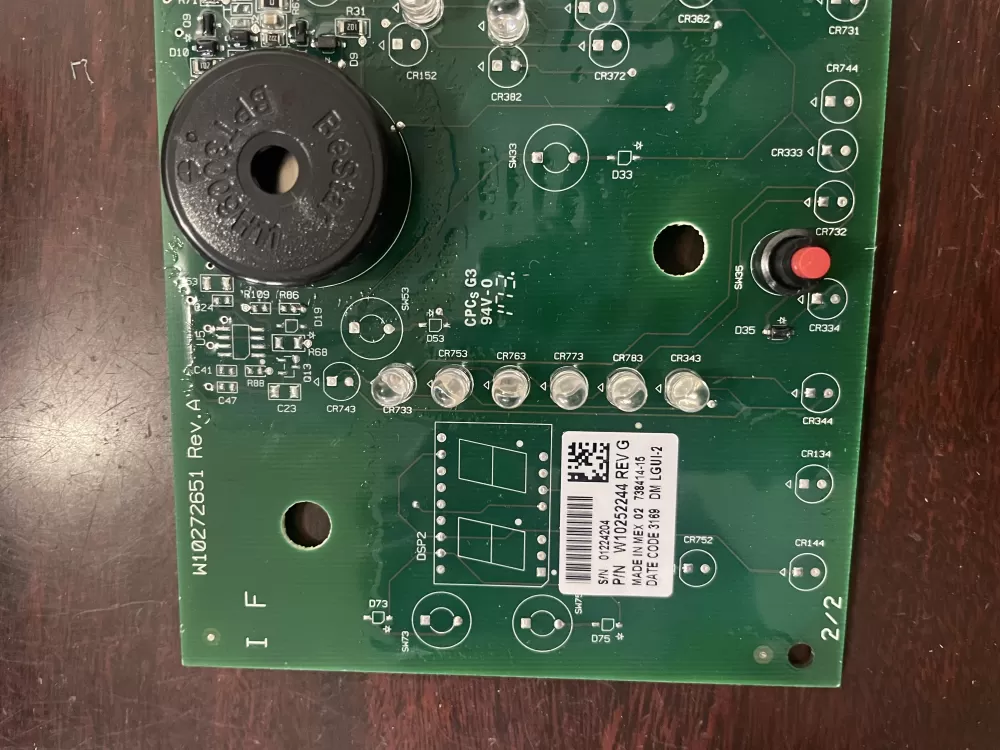 Whirlpool W10252244 Dryer Control Board AZ47708 | KMV130