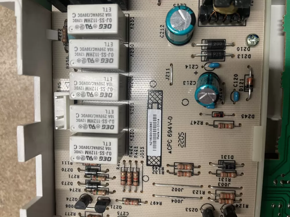 GE WH12X10355 00N21830102 WMCK0501000000 Washer Control Board AZ4639 | KMV224