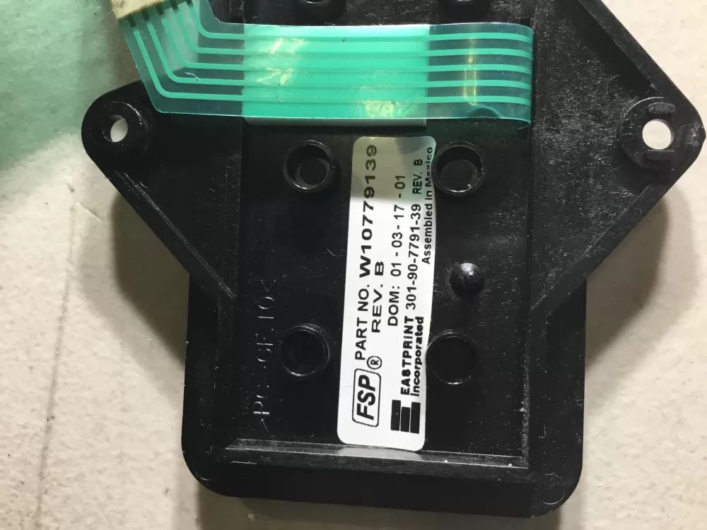Whirlpool W10779139 W11126040 Washer Membrane Switch AZ45304 | NR1769
