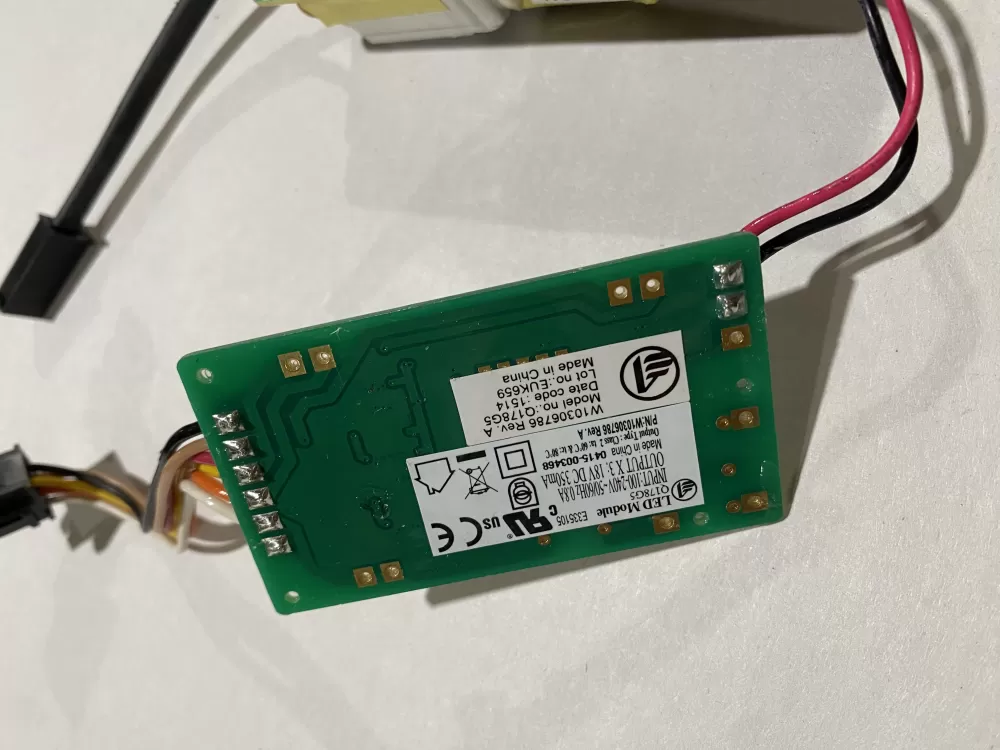 Whirlpool W10306786 Refrigerator LED Inverter Board Box AZ172493 | BK2615