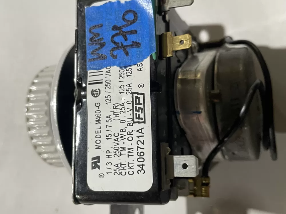 Whirlpool 3406721A AP3097855 3406721 WE04X10051 Dryer Timer AZ191357 | Wm776