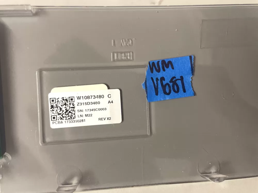 W10783692 Maytag Dryer Control Panel