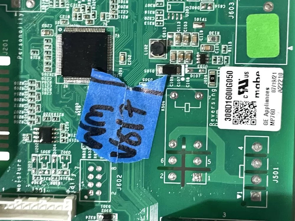 GE WE22X36578 308D1600G050 Dryer Main Control Board AZ162125 | Wmv817