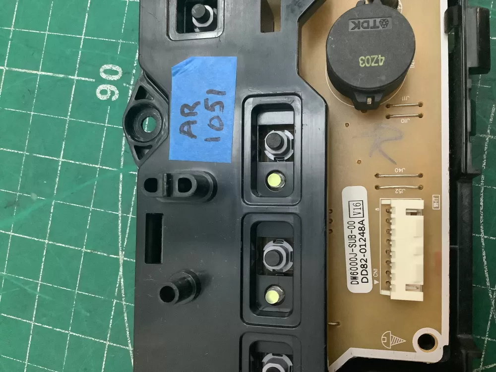 Samsung DD82 01248A Dishwasher Control Board AZ218589 | AR1051