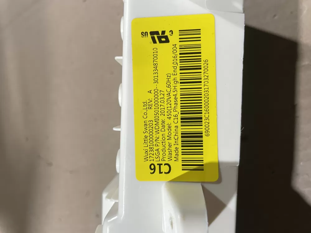 GE 301334870010 17238100000203 Washer Control Board AZ65210 | Wmv587