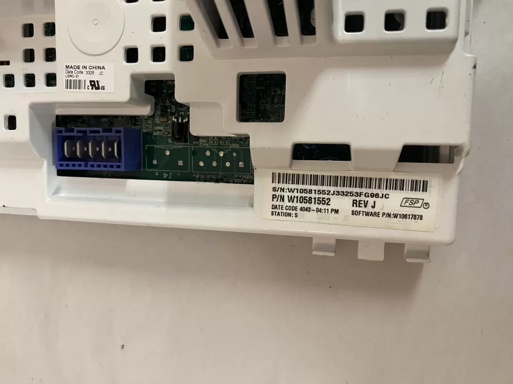 Whirlpool AP5781774 W10581552 PS8691627 Washer Control Board AZ199530 | BK2788