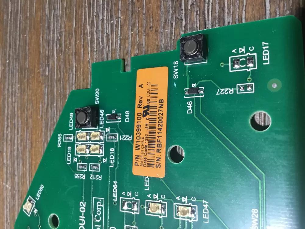 Whirlpool W10399100 W10296457 Washer Control Board AZ50862 | NR1837