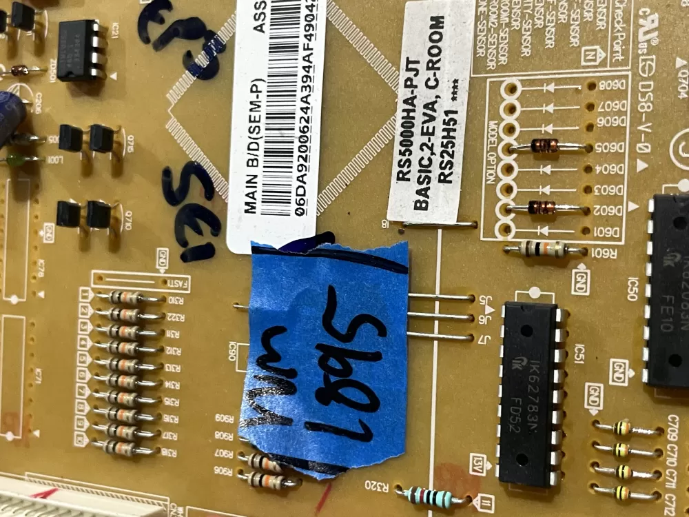 Samsung DA92 00624A DA9200624A Refrigerator Control Board AZ227813 | Wm1895