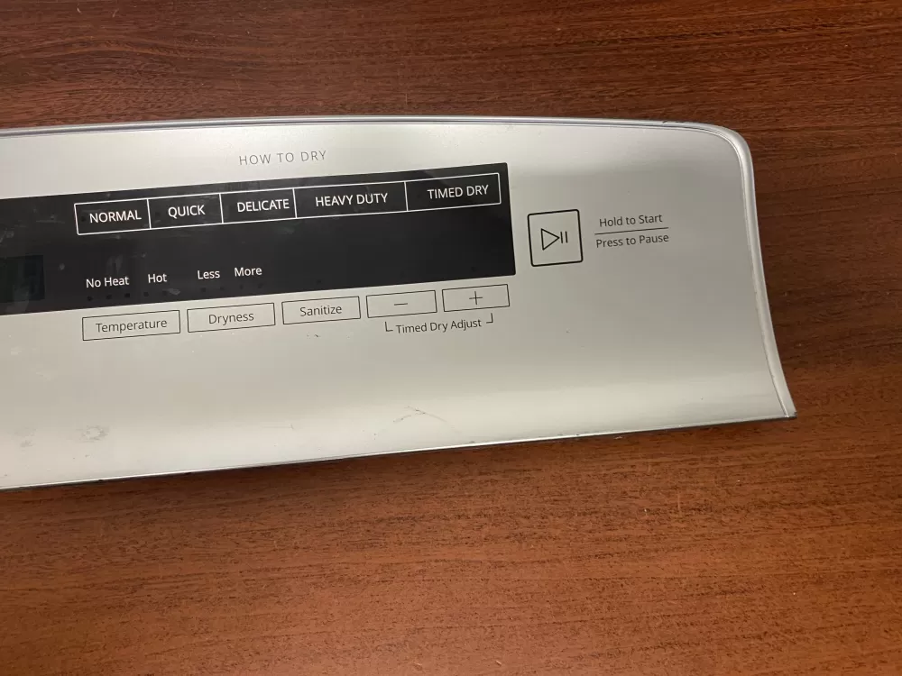 Whirlpool W11124277 Dryer Control Board Overlay Touchpad Panel AZ53396 | BKV530