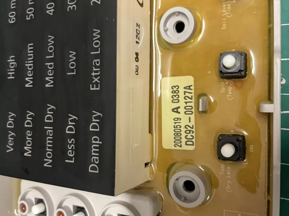Samsung DC92 00127A Dryer Control Board AZ202703 | Wmv823