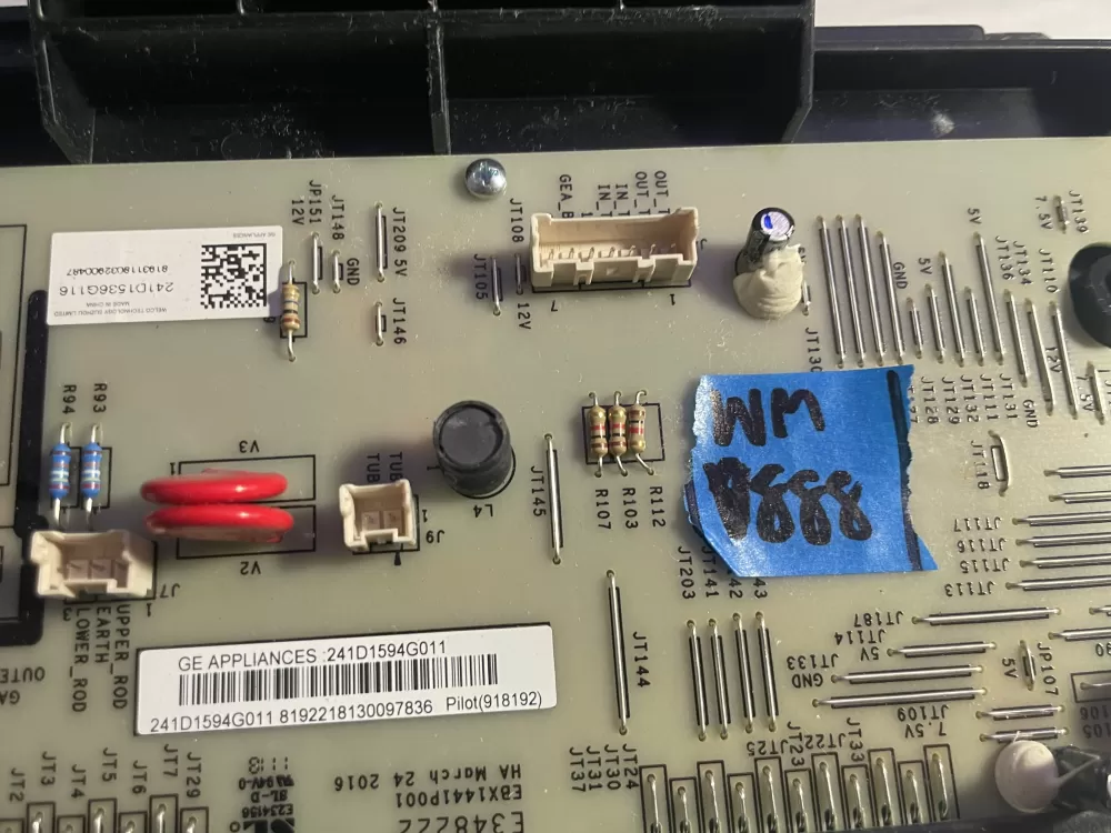 GE WE04X25559 241D1594G011 241D1536G115 Dryer UI Control Board AZ196881 | Wmv888