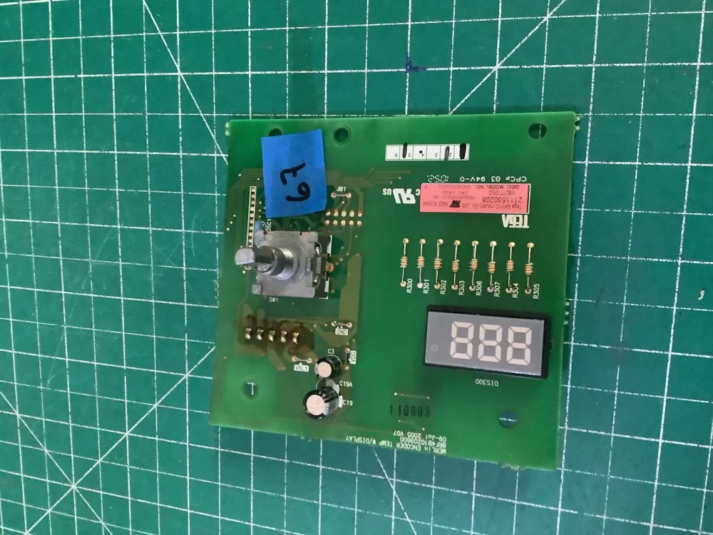 GE 164D6200G003 Oven Control Board Single Encoder Temperature AZ208117 | NR67