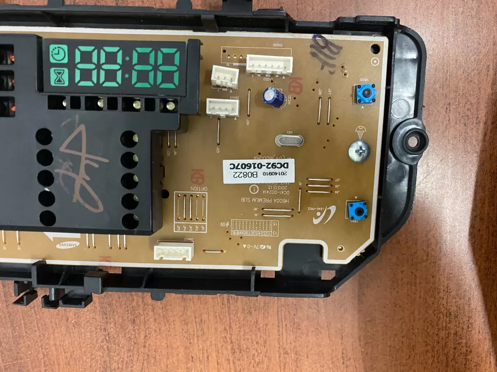 Samsung DC92 01607C Dryer Control Board User Interface AZ46384 | BKV259