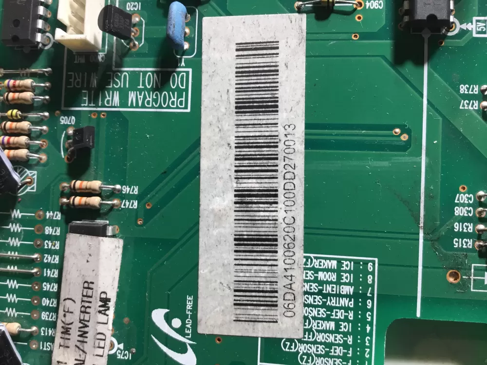 Samsung DA41 00620C DA4100620C Refrigerator Control Board AZ42690 | NR1745