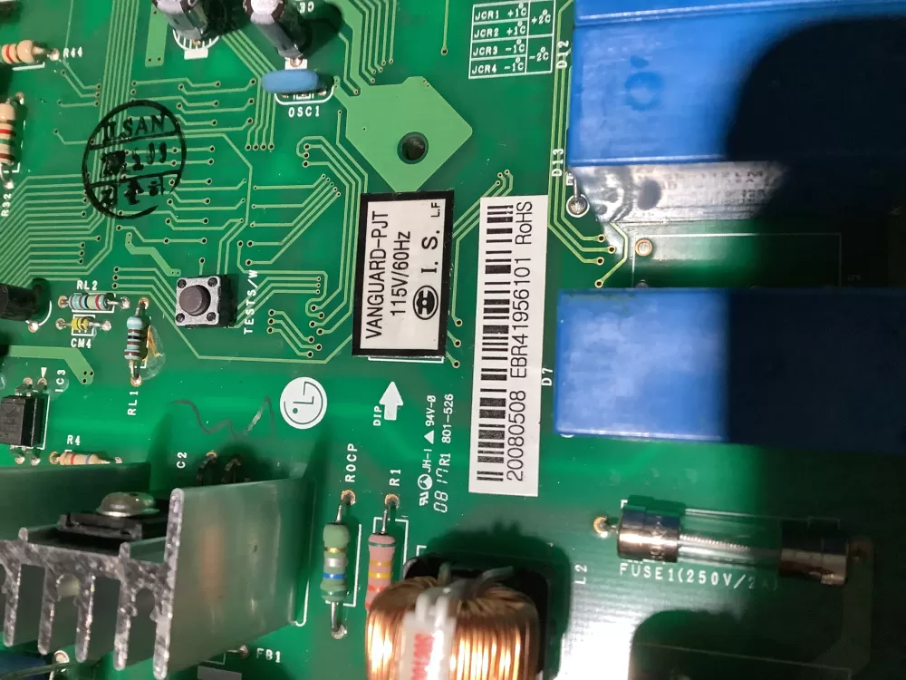 LG EBR41956101 EBR41956102 Refrigerator Control Board AZ112508 | NR2120