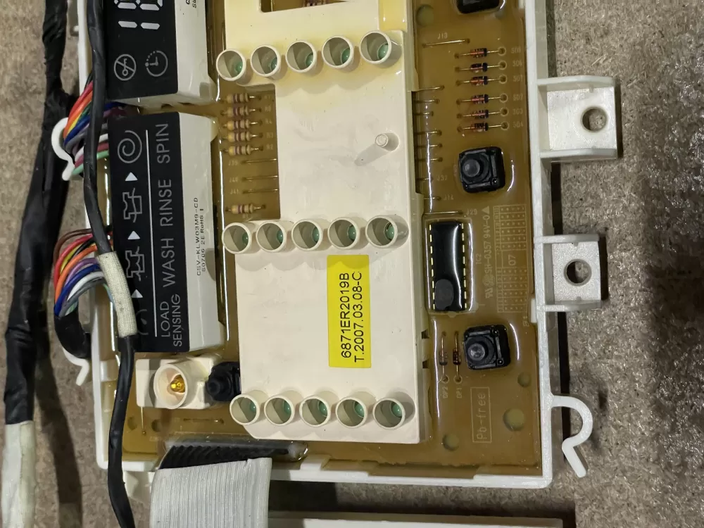 LG 6870EC9230A 6871ER2019B Washer Control Board AZ25991 | KMV253