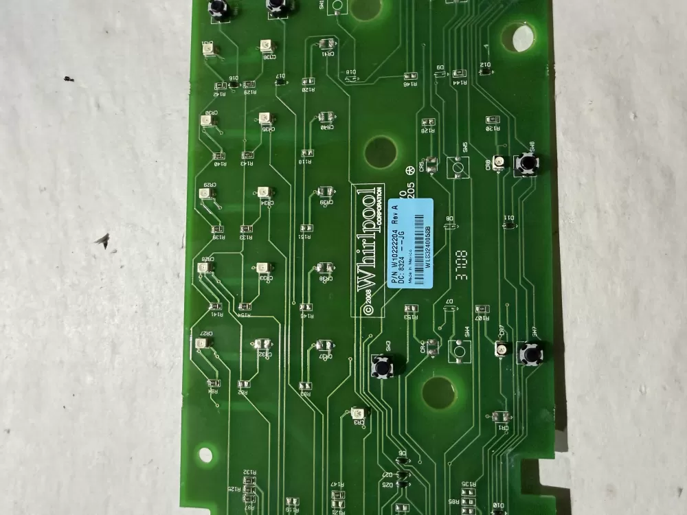 Whirlpool W10222204 Dryer Control Board W10222204 AZ210108 | KM49