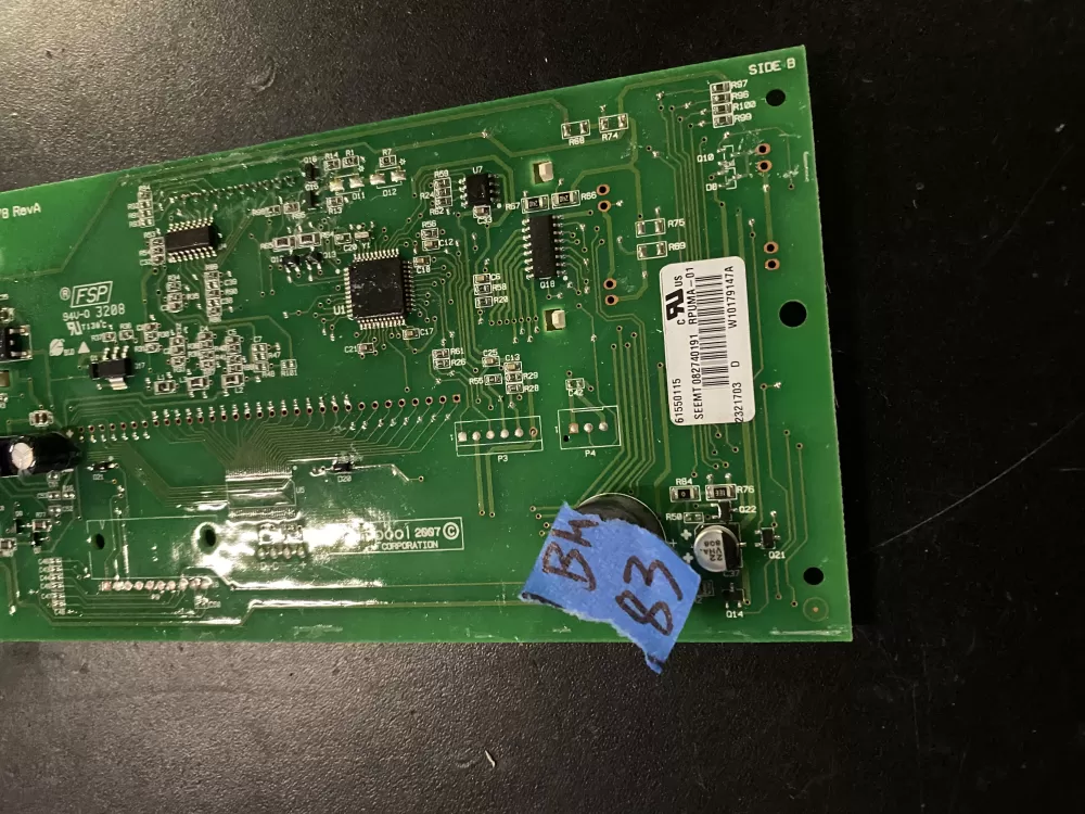 Whirlpool W10179147A Refrigerator Dispenser Control Board AZ25807 | BK83