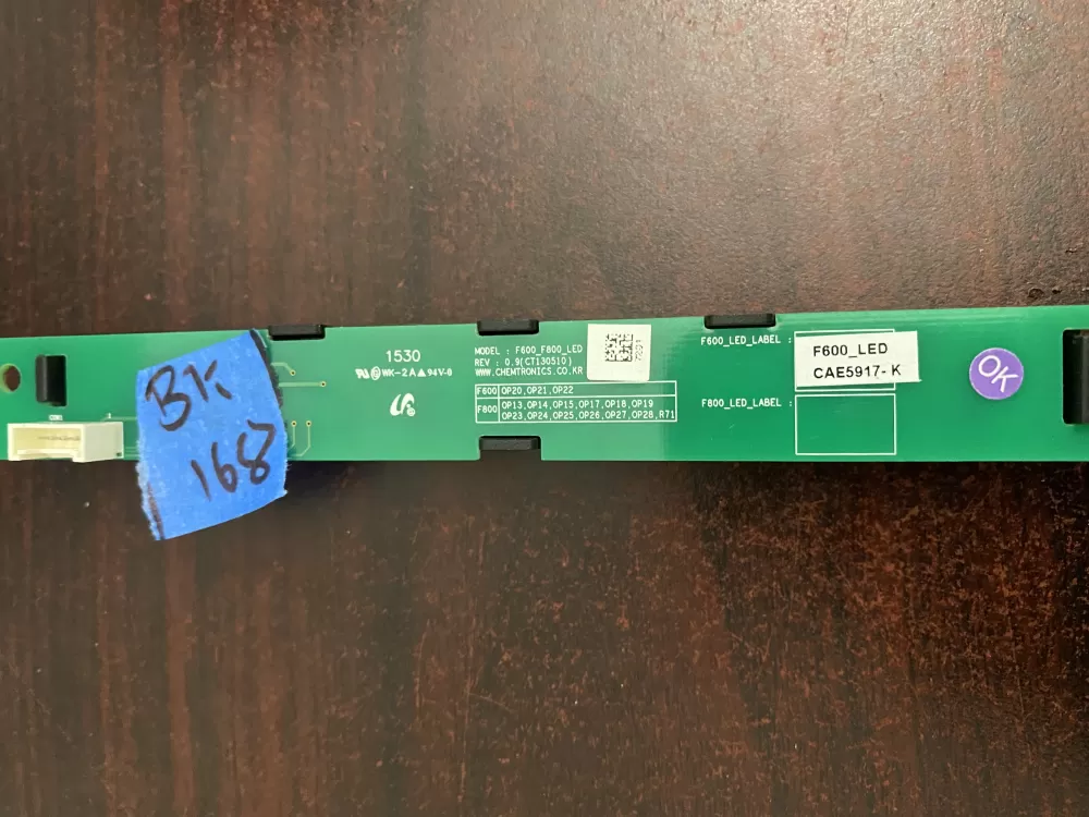 Samsung Dishwasher Display Module DD92-00038A AZ37343 | BK168