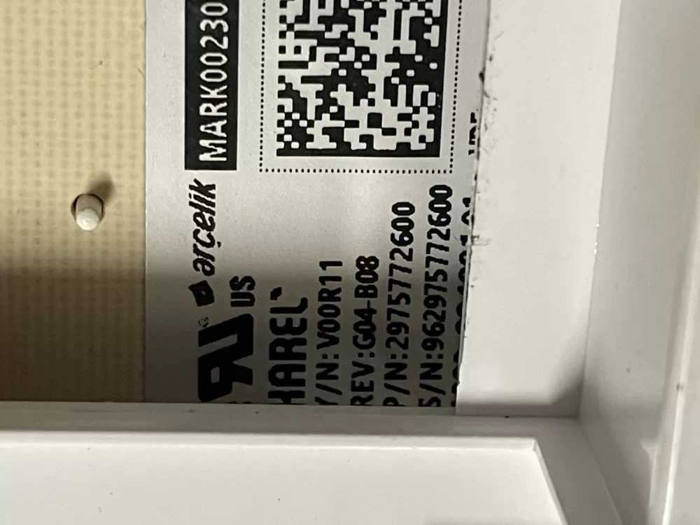 2975772600 Blomberg WHIRLPOOL CONTROL BOARD AZ45843 | Wm712