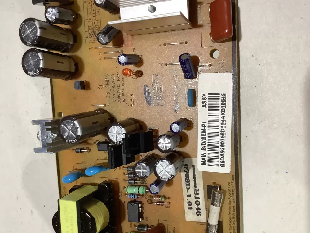 Samsung Da92 00768d Refrigerator Control Board Inverter AZ159584 | ZC215