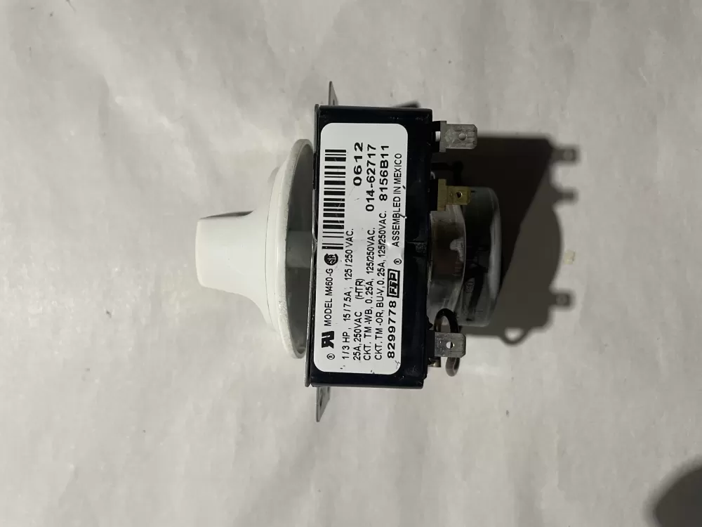 Whirlpool  Kenmore  Inglis  Estate  Amana WP8299778  AP6012586  8299778  909729  PS11745796 Washer Timer