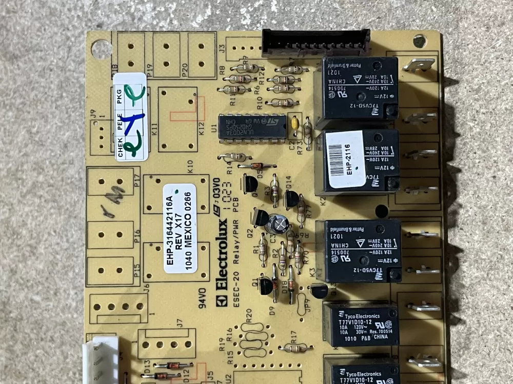 Electrolux Frigidaire 316442116 Range Oven Relay Control Board AZ62122 | KM1884