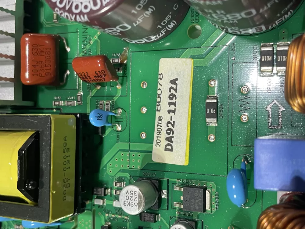 Samsung DA92 01192A Refrigerator Control Board Main AZ148483 | Wmv299
