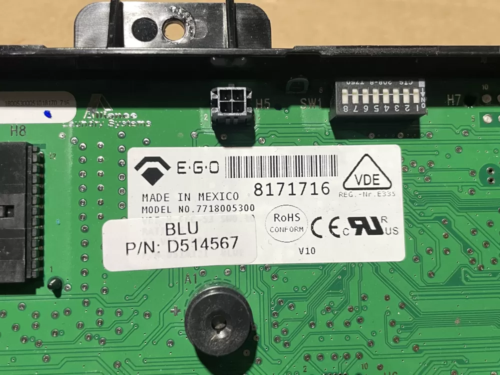 SpeedQueen D514567 Dryer Control Board AZ68282 | Wm978