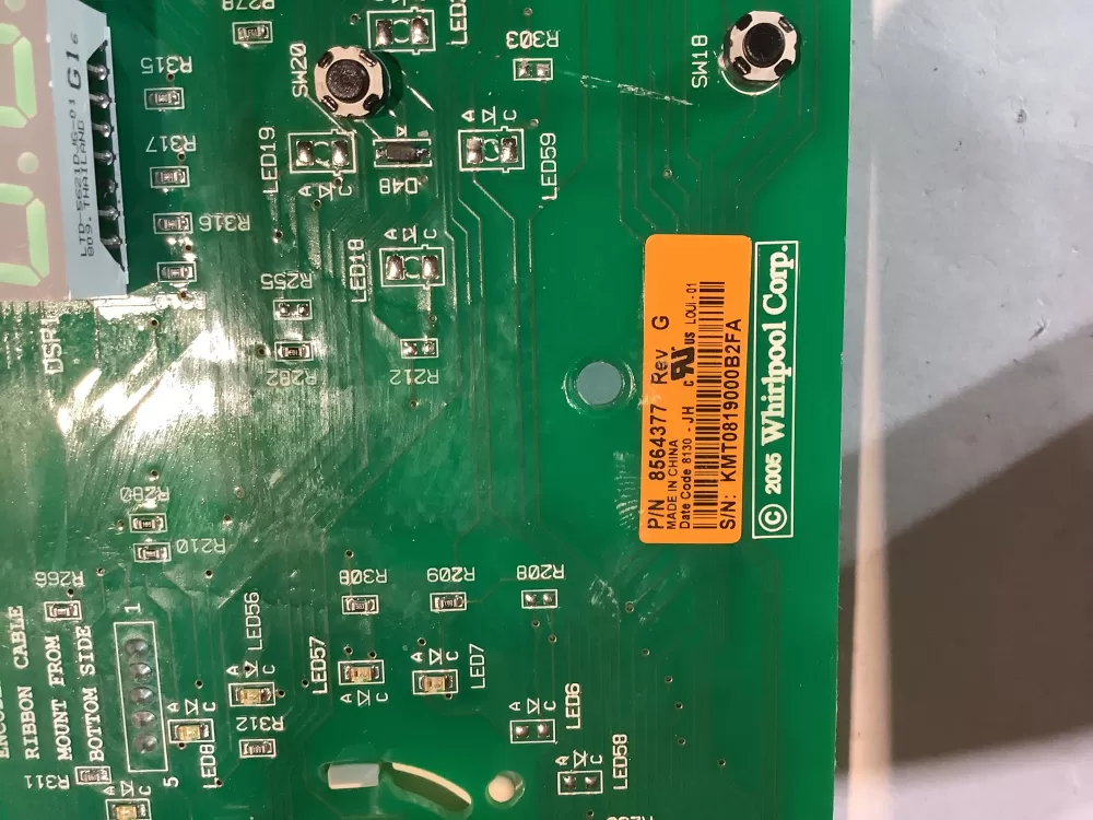 Whirlpool Kenmore 8564377 8564383 Dryer Control Board AZ147252 | BG2474