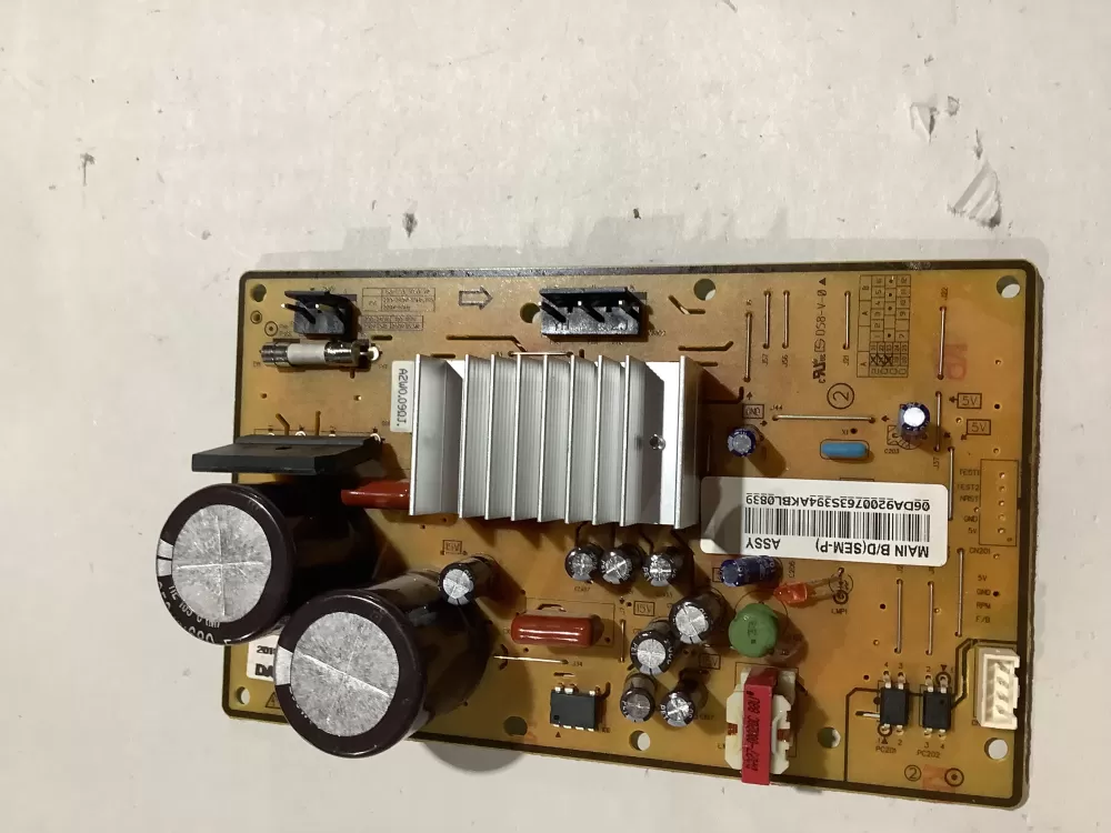 Samsung DA92 00763S Refrigerator Control Board Inverter AZ170165 | ZC2606