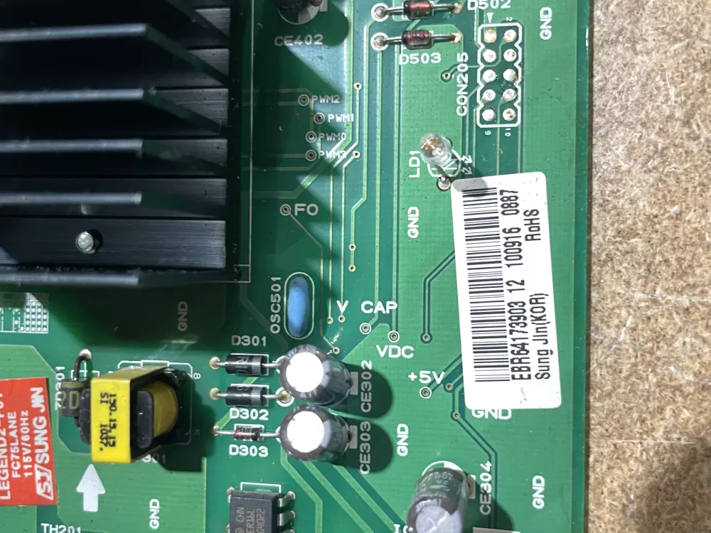 LG Kenmore EBR64173903 Refrigerator Control Board AZ70083 | Wm1692