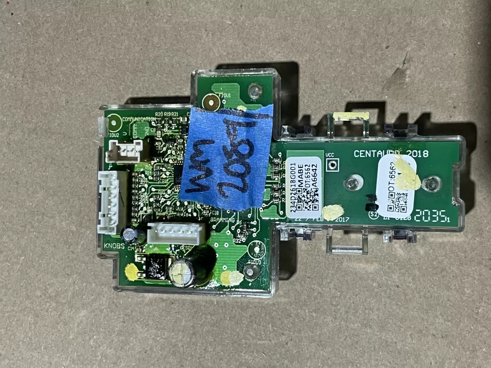 GE 234D2618G001 WE04X27284 Dryer Control Board AZ88606 | Wm2089