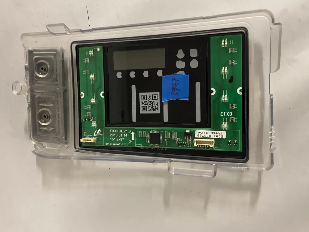 Samsung DC92-01607J DC94-06643A Dryer UI Control Board AZ197608 | BK2737