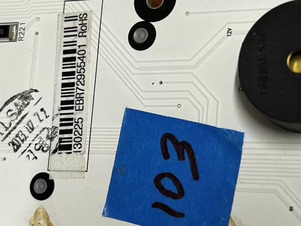 LG EBR72955401 Refrigerator Control Board