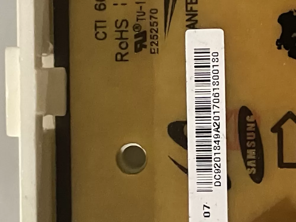 Samsung DC92 01849A Washer Control Board AZ31308 | Wmv157