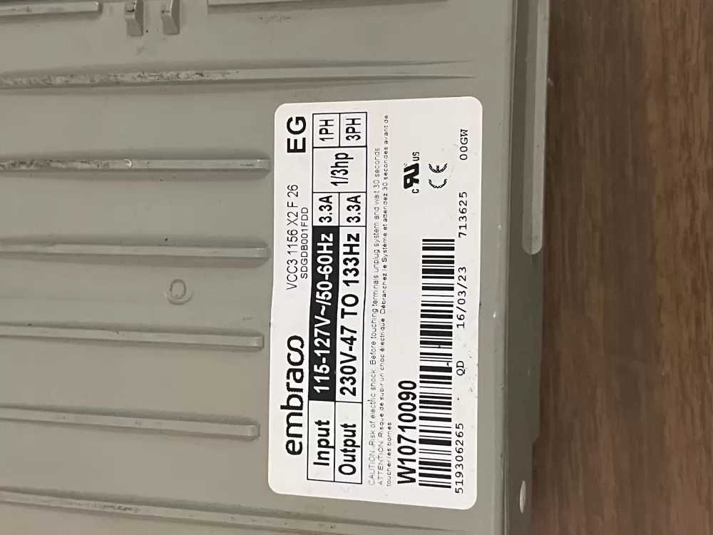 Kenmore W11087200 PS12070625 Refrigerator Control Board Inverter AZ37471 | KM455