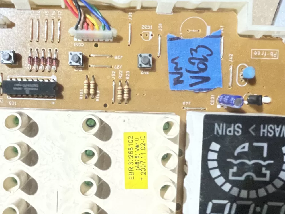 LG EAX32221201 EBR32268102 Washer Control Board AZ76658 | Wmv623