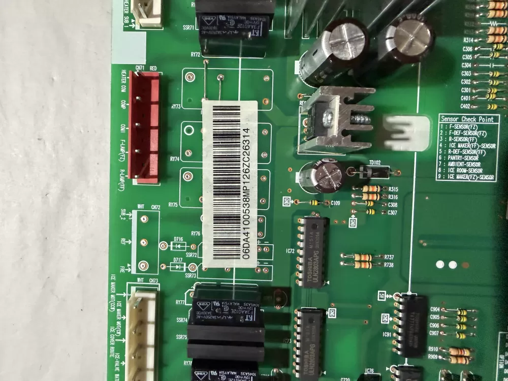 Samsung DA41 00538M Refrigerator Control Board AZ211348 | KMV909