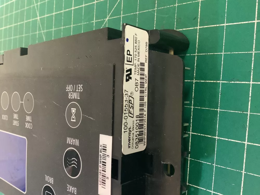 Whirlpool AP6018250  W10271736  W10271737  WPW10271736  2024570  PS11751552  W10173513  W10173514  W10183028  W10183029  W10476358  W10476367 Range Control Board Display