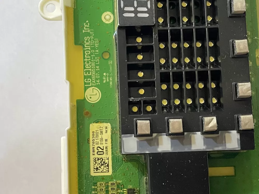 LG EBR78538802 Washer Display Control Board UI AZ148875 | KMV157