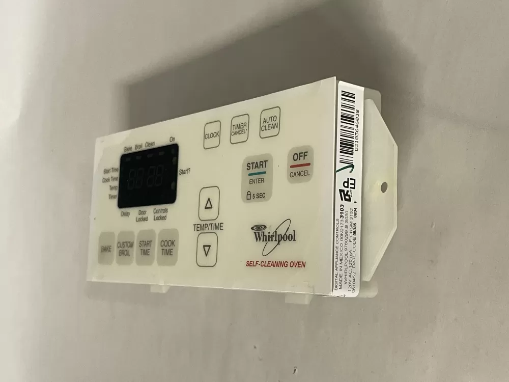 Whirlpool WP6610457 Estate Range Oven Control Board AZ227314 | Wm1829