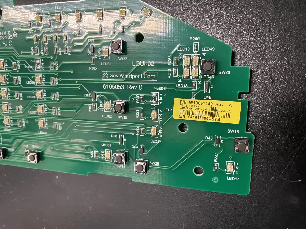 W10051149 WPW10051149 PS11748073 Washer Control Board AZ14788 | BK631